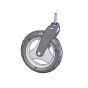Front wheel and fork, black