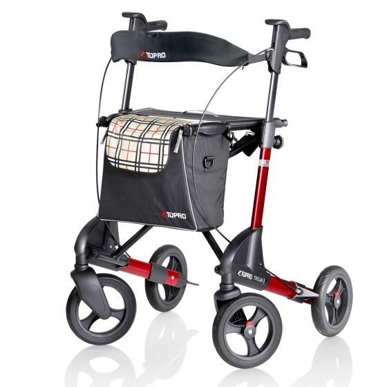 TOPRO Troja 2G Premium Rollator-Wine red-Medium