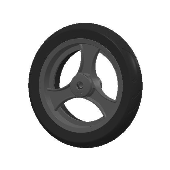 TOPRO Rear wheel PUR for carbon rollator