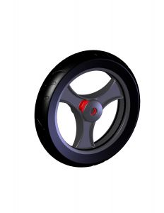Soft front wheel, black, 1 pc