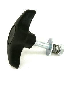 Locking wheel for handle incl spring, screw, washer